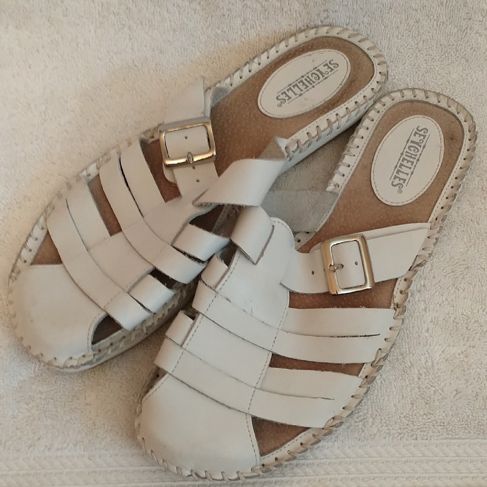 Seychelles Leather Jerusalem Strappy‎ Sandal With Adjustable Buckles, Size 9.5